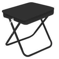 Hisplan 便攜式迷你椅, 黑色, 1個