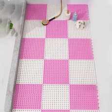 MAKEMINE 多用途防滑墊 白色7入 + 粉紅色8入組, 白色, 粉紅色, 1套