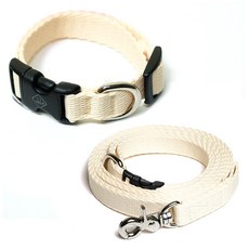 ATTI FRIEND 寵物項圈 + 免持牽繩組合, 香草白, 1套