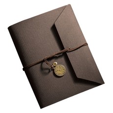 Daysoy日記記錄型自黏式相簿 TYPE 01, 深棕色, 30張