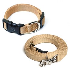 ATTI FRIEND 寵物項圈 + 免持牽繩組合, 全米色, 1套