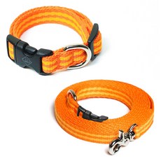 ATTI FRIEND 寵物項圈 + 免持牽繩組合, 芒果黃, 1套