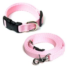 ATTI FRIEND 寵物項圈 + 免持牽繩組合, 粉紅色, 1套