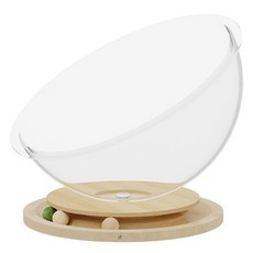 DING DONG PET 貓咪轉盤透明貓球膠囊屋, 1個, 混合顏色