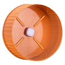 Yoreungae 單色低噪音小動物滾輪 17cm, 1個, 橘色