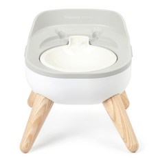 PURENINE 반려동물 쿨기능 Xtable 도자기 밥그릇 D18, gray ash wood, 1개
