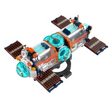 DIY 太空迷你積木製作套組 銀河太空站, 混合顏色, 1個
