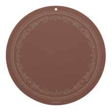 Diar Amabile 耐熱矽膠鍋墊 電磁爐保護墊 L, 1個, 巧克力棕