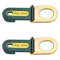 블럭마트 위생 클립 변기커버 손잡이 2p, 그린