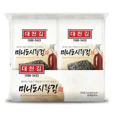대천김 미니도시락김 G3240-K 6p, 2g, 10개