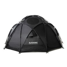 하이그라운즈 하프문 돔 리빙 쉘터 동계텐트 S, 블랙, 4인용
