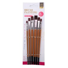 Black Tree Brownie 水彩扁刷6件組, 1套