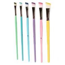 Black Tree 馬卡龍水彩斜角筆6件組, 1套