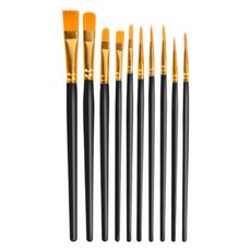 Black Tree 兒童水彩畫筆 黑色10件組, 1套