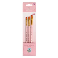 Pan wen bo Black Tree 粉彩馬卡龍水彩平刷 粉色3件組, 1套