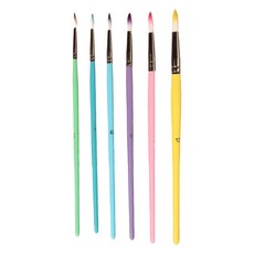 Black Tree 馬卡龍水彩細毛筆6件組, 1套