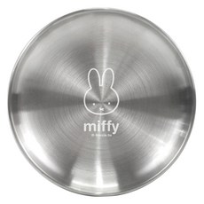 미피 스텐 원형 아동접시 170mm, 실버, 1개