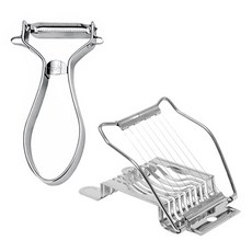 Prograde Eco 不鏽鋼蔬菜刀 + 雞蛋切片器組合, 單一顏色, 1套