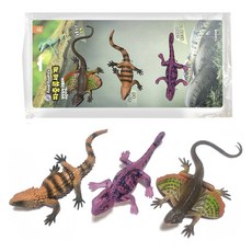 爬蟲世界 可愛蜥蜴公仔 3種 A套組, 1套