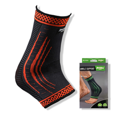 배곧인터내셔널 JINGBA 배곧스포츠 멀티 발목보호대, 오렌지, 1개