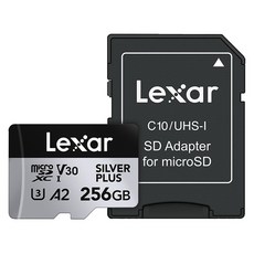 Lexar 雷克沙 Professional Silver PLUS microSD 記憶卡, 256GB