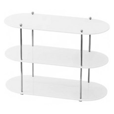 JLIFE Monate 現代壓克力3層置物架, 1個, 透明