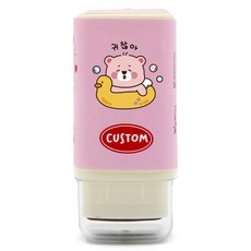 Somssi 懶人手帳裝飾 內建墨水萬年印章, 1個, 紅色