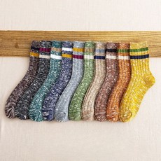 Fill Wave中筒襪 10雙組, 1組, 顏色混合