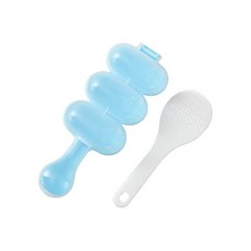 Jonny Free 迷你飯糰機 + 鍋鏟套裝, 藍色, 1組