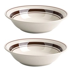 Kanesuzu Daily陶瓷圓盤 1號, 2個, 棕色石頭