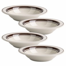 Kanesuzu 日常湯碗 2號, 棕石色, 4個