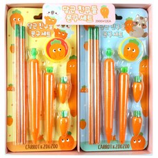 2000 蘿蔔好朋友文具 2款 x 6入組合, 天藍色, 黃色, 1套