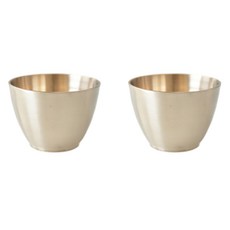 SURASANG 有機燒酒杯 6.8 x 5.4 cm 70ml, 2個, 金色
