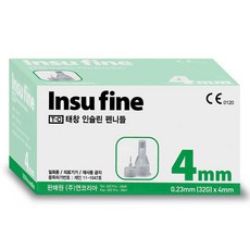 태창 인슈파인 인슐린 펜니들 4mm 32G, 1개, 100개입