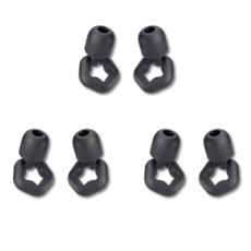 Skawiz 睡眠耳塞 3件組 黑色, 1套