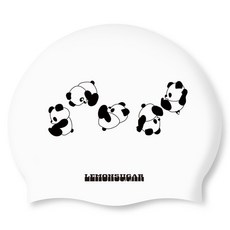 Lemon Sugar Puhuao 矽膠泳帽, 1個, 白色