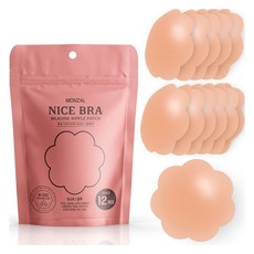 Nice Bra矽膠胸貼 7cm 12枚入, 1個