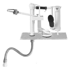 WATOS 一體式噴射泵型馬桶配件 WSG413 含把手+高壓軟管, 混合色