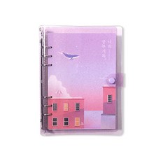 SECOND MANSION A5 6孔月光我的學習記錄計畫本, 1個, 03 夢幻鯨魚