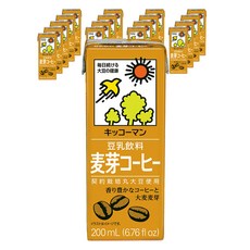 KIKKOMAN 龜甲萬 豆乳 咖啡豆奶, 18入, 200ml