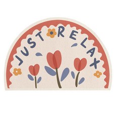 길그리 반원 플라워 발매트, 01 F001