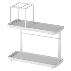 efactory Judy N 清新浴室層架 牙刷架 漱口杯 刮鬍刀架, 1個, 白色