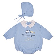 幼兒車點棉質連身衣套裝