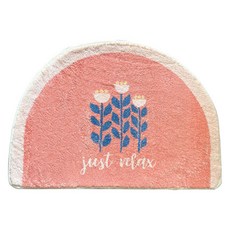 길그리 반원 플라워 발매트, 14 F014