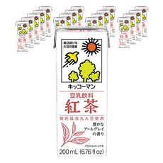 龜甲萬 豆奶 紅茶口味, 200ml, 18個