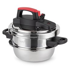 boral The Kitchen IH壓力電飯鍋, 銀, 2L, 1個