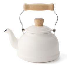 FUJIHORO Cotton系列琺瑯煮水壺, 1個, 白色, 1.6L