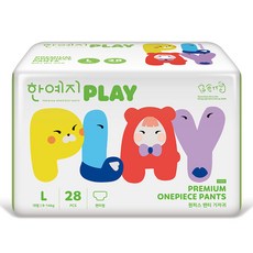 Hanyeji Play優質連身褲內褲尿布 男女通用, 4階段, 28張