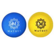 Matsui Golf 輕量槌球 3層 19 x 6 cm 2入組, 藍色, 黃色, 2入, 1套