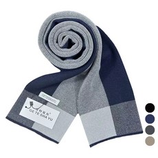 GeTeShaYu 男款基本格紋圍巾